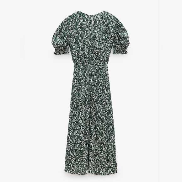 NWT Zara Midi Flpral Printed Dress - 6601-675 - Picture 9 of 15